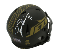 Boomer Esiason Signed Jets Salute to Service Alternate Speed Mini Helmet (Radtke) at PristineAuction.com