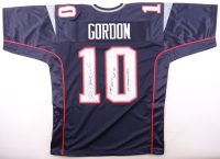 Josh Gordon Signed Jersey Inscribed "Flash Gordon", "Caught Brady's 500th TD!" & "SB Champs LIII" (JSA) at PristineAuction.com