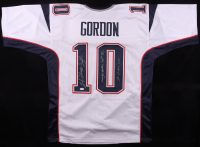 Josh Gordon Signed Jersey Inscribed "Flash", "Caught Brady's 500th TD!" & "SB Champs LIII" (JSA) at PristineAuction.com