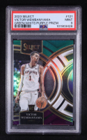 Victor Wembanyama 2023-24 Panini Select Premier Green/White/Purple Prizm #121 RC (PSA 9) at PristineAuction.com