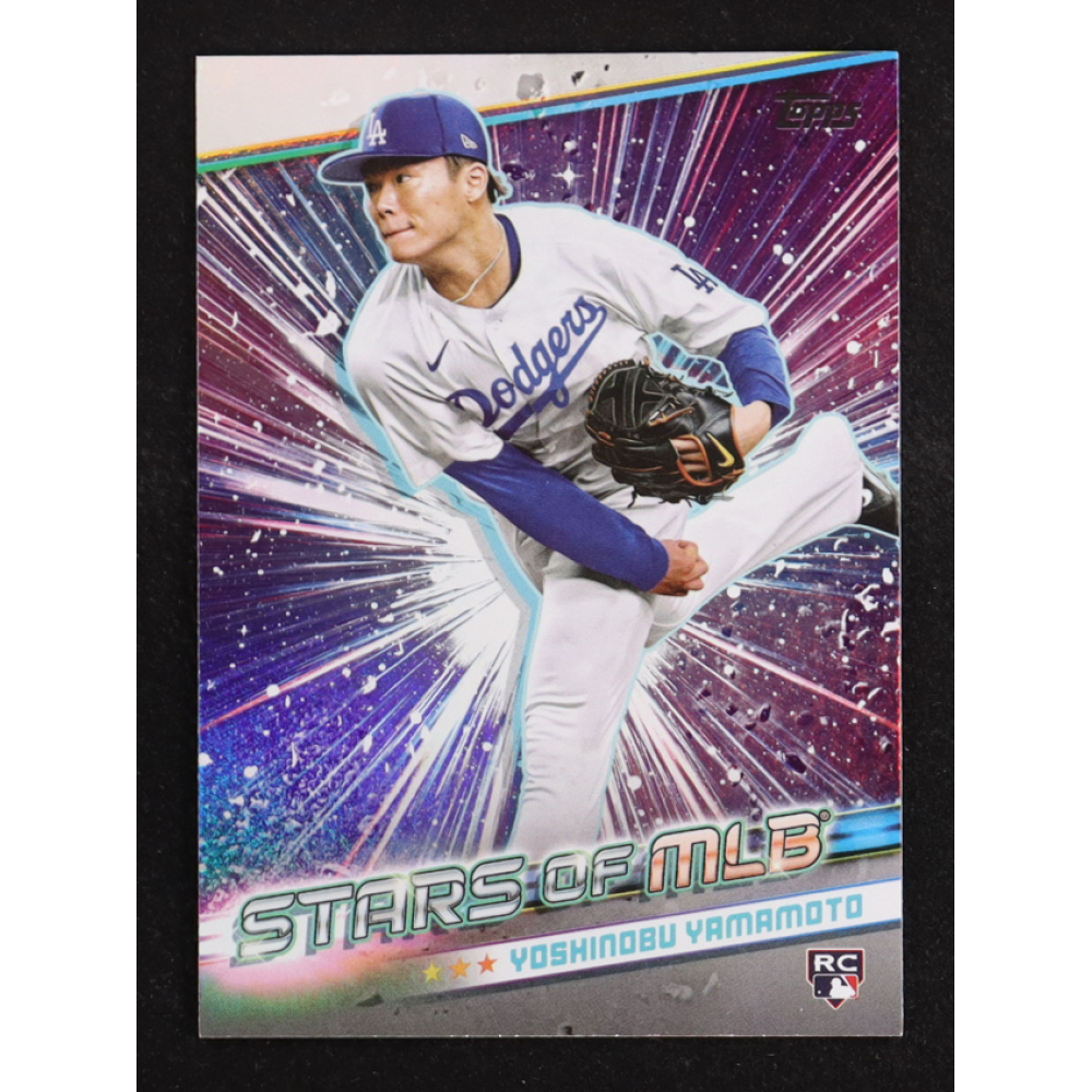 Yoshinobu Yamamoto 2024 Topps Stars Of MLB #SMLB-57 RC at PristineAuction.com