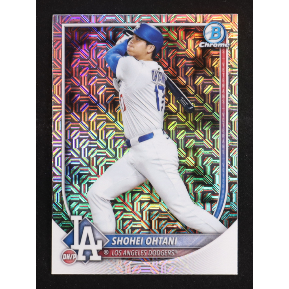 Shohei Ohtani 2025 Bowman Chrome Mojo Mega Refractor #17 at PristineAuction.com