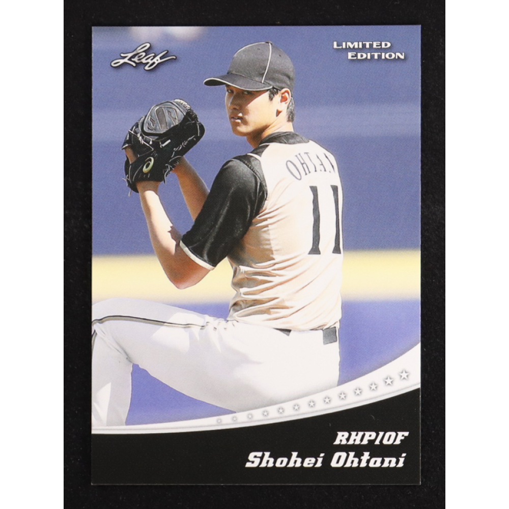 Shohei Ohtani 2018 Leaf Limited Edition Ohtani Retail #LE-01 RC at PristineAuction.com