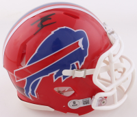 James Cook Signed Bills Speed Mini Helmet (Beckett) at PristineAuction.com