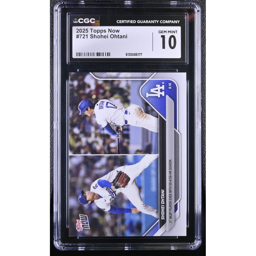 Shohei Ohtani 2025 Topps Now #721 (CGC 10) at PristineAuction.com