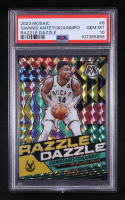 Giannis Antetokounmpo 2023-24 Panini Mosaic Razzle Dazzle #6 (PSA 10) at PristineAuction.com