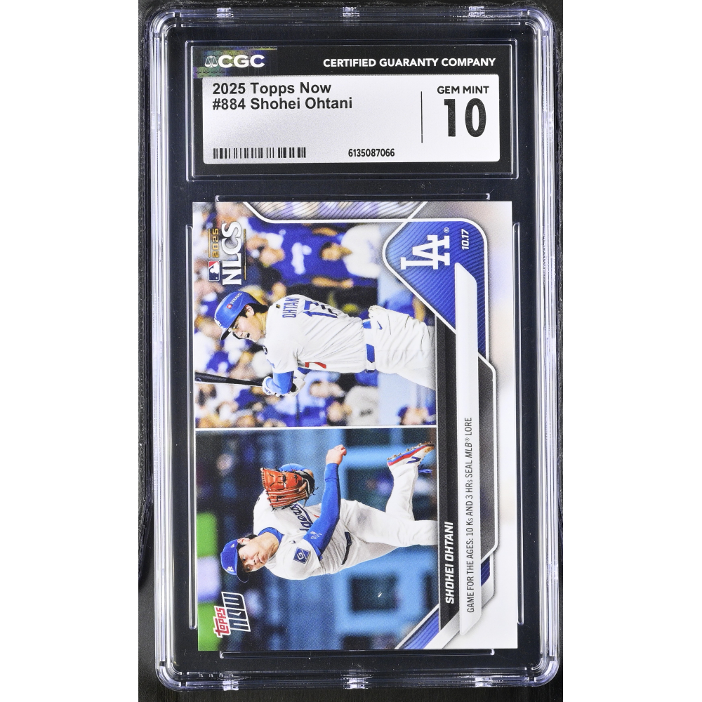 Shohei Ohtani 2025 Topps Now #884 (CGC 10) at PristineAuction.com