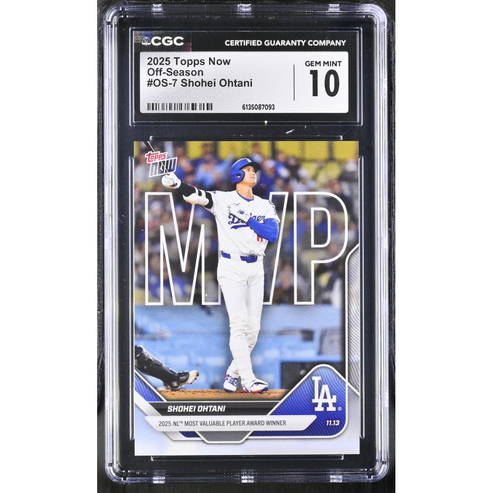 Shohei Ohtani 2025 Topps Now Off-Season #OS7 (CGC 10) at PristineAuction.com