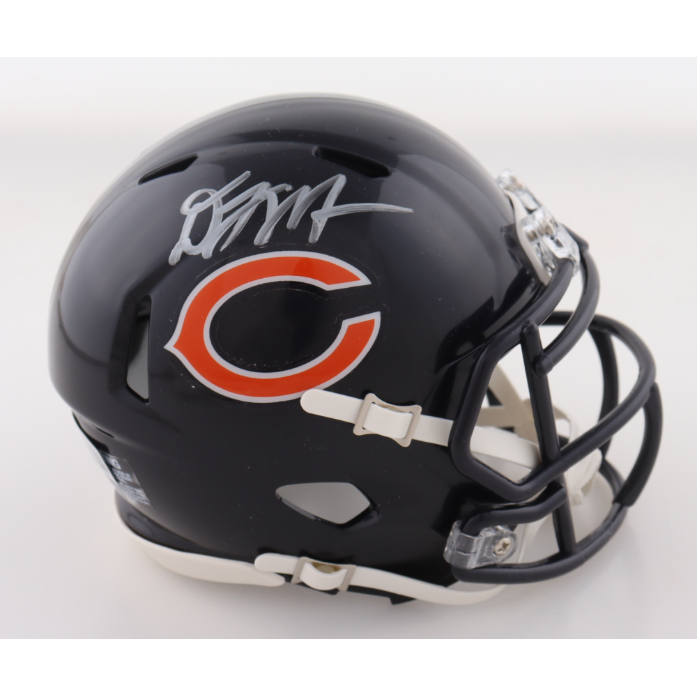 DJ Moore Signed Bears Speed Mini Helmet with Display Case (Beckett) at PristineAuction.com