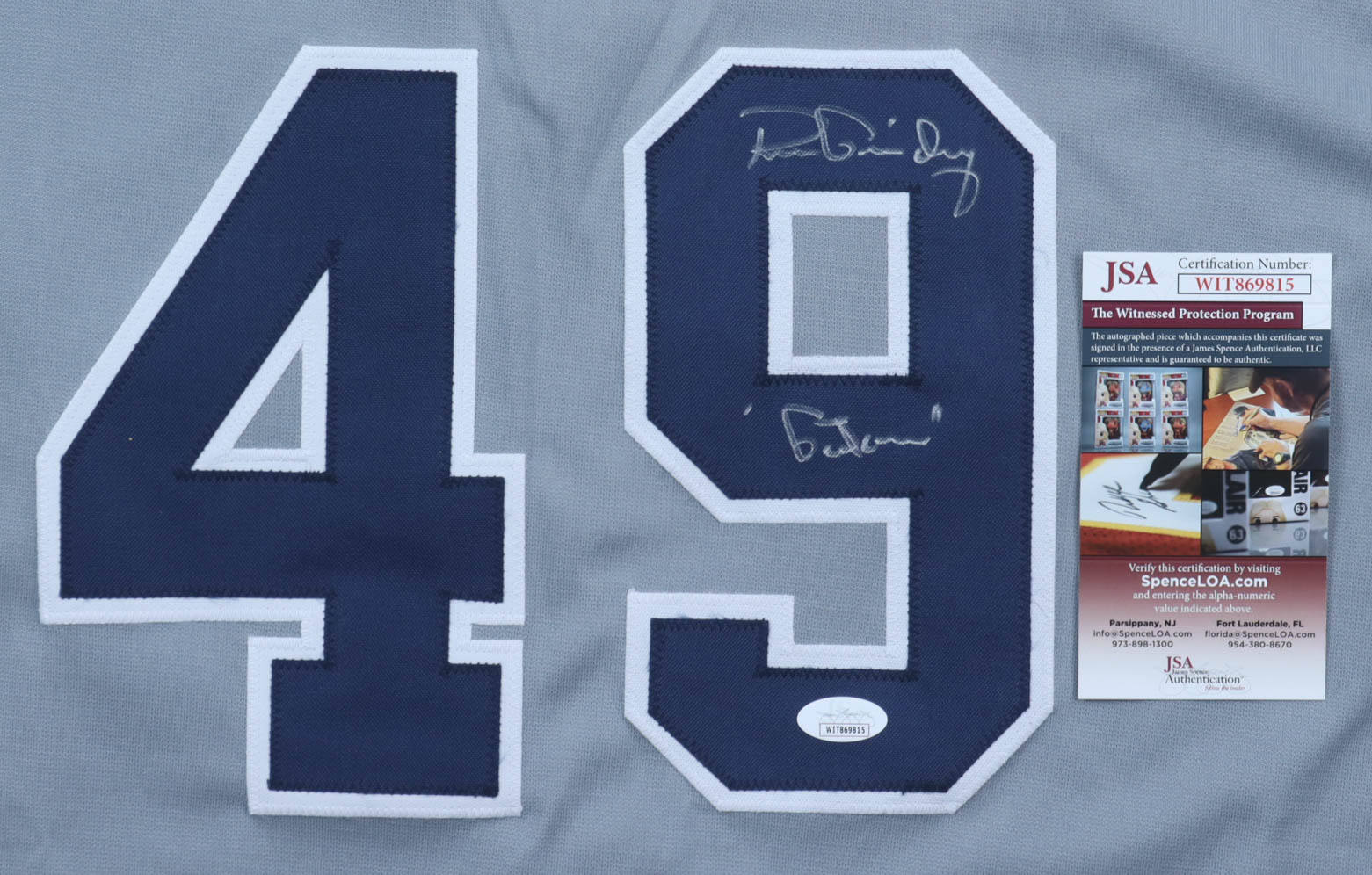 Ron Guidry Signed Jersey Inscribed "Gator" (JSA) at PristineAuction.com Ron Guidry Signed Jersey Inscribed "Gator" (JSA) at PristineAuction.com