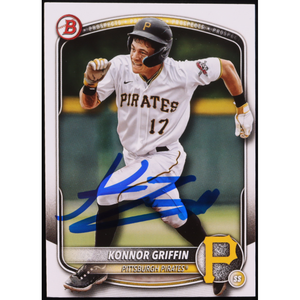 Konnor Griffin Signed 2025 Bowman Prospects #BP86 (AWM) at PristineAuction.com