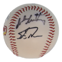 Cardinals Alumni Logo Baseball Signed by (4) with Mike Matheny, Steve Kline, Ken Reitz, and Ken Dayley (JSA) at PristineAuction.com