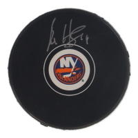 Bo Horvat Signed Islanders Logo Hockey Puck (Beckett) at PristineAuction.com