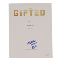 Natalie Alyn Lind Signed "The Gifted" 8.5x11 Script Cover Page (ACOA) at PristineAuction.com