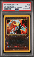 Entei 1999-03 Pokemon Game Wizards of the Coast Black Star Promos Movie Promo #34 Holo (PSA 8) at PristineAuction.com