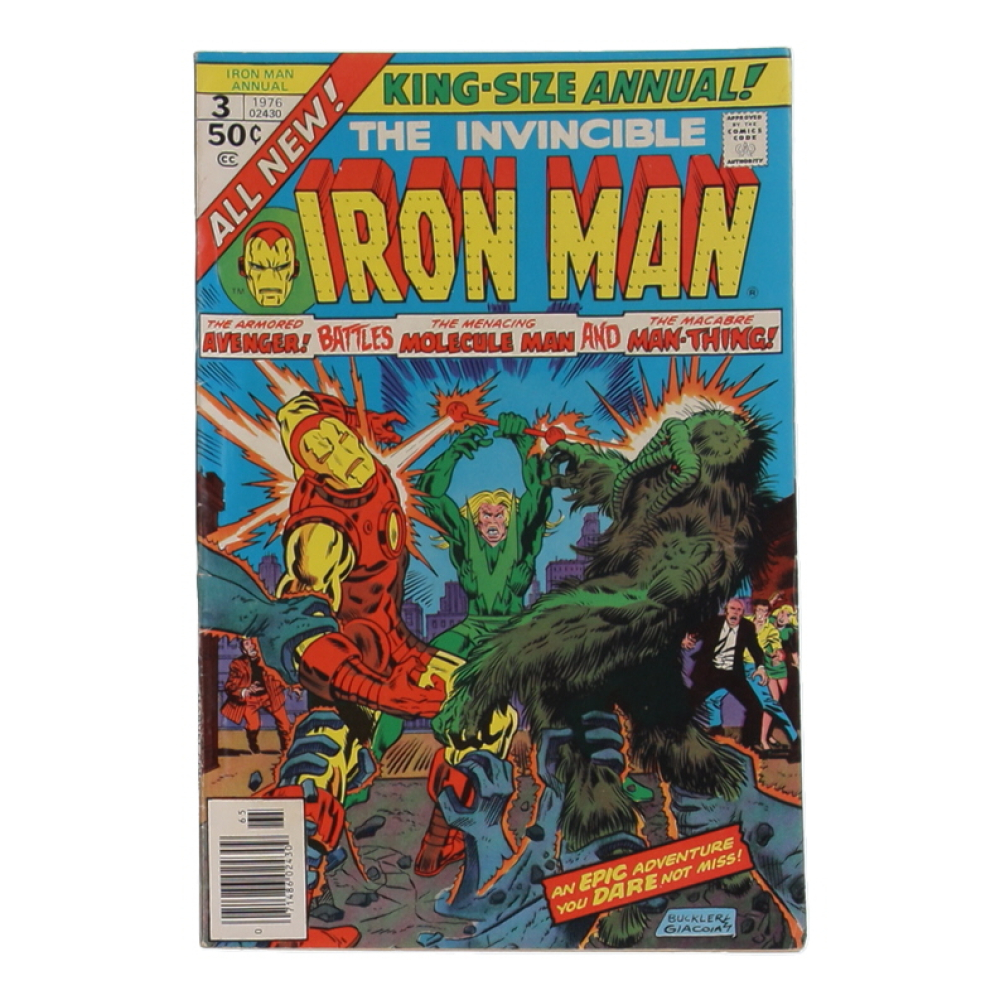 1976 "The Invincible Iron Man" King-Size Annual Issue #3 Marvel Comic Book at PristineAuction.com