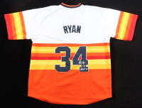 Nolan Ryan Signed Astros Mitchell & Ness Authentic Jersey Inscribed "H.O.F. 99" (PSA) at PristineAuction.com
