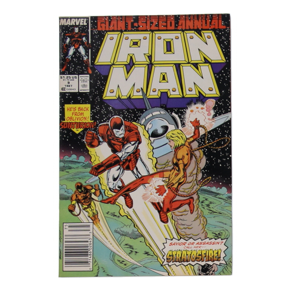 1987 "The Invincible Iron Man" Giant-Size Annual Issue #9 Marvel Comic Book at PristineAuction.com