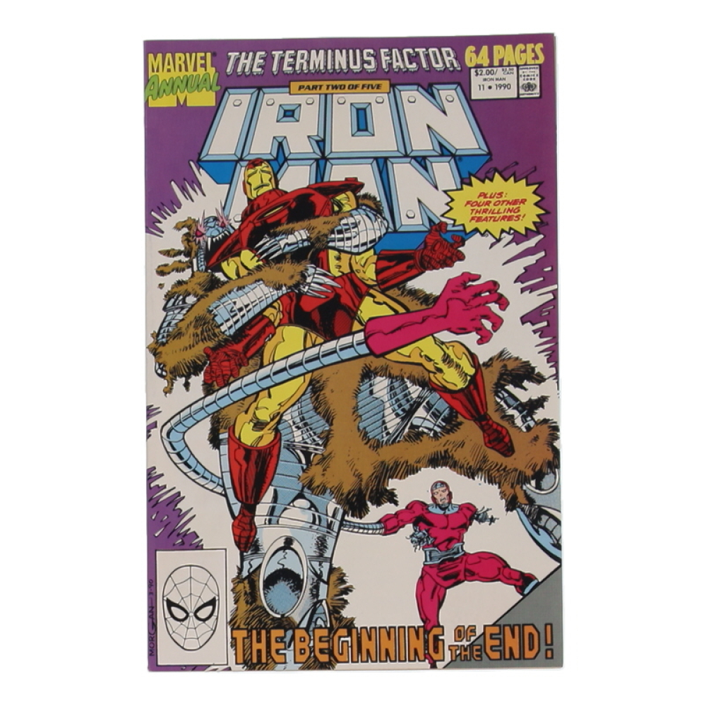 1990 "Iron Man" Annual Issue #11 Marvel Comic Book at PristineAuction.com