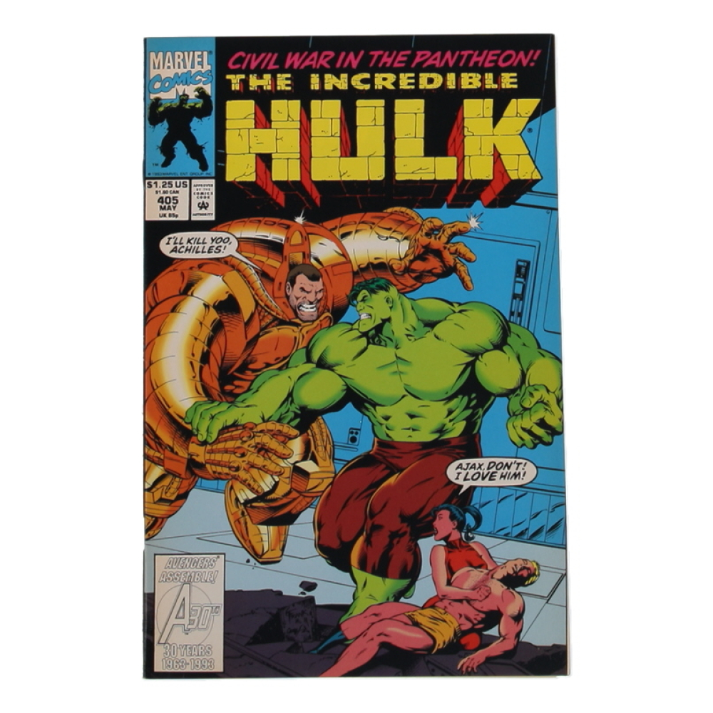 1993 "The Incredible Hulk" Issue #405 Marvel Comic Book at PristineAuction.com
