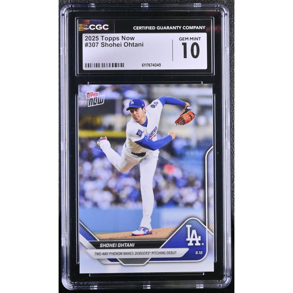 Shohei Ohtani 2025 Topps Now #307 (CGC 10) at PristineAuction.com