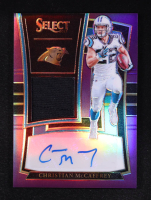 Christian McCaffrey 2017 Select Rookie Signature Memorabilia Prizm Purple #10 #05/49 RC at PristineAuction.com