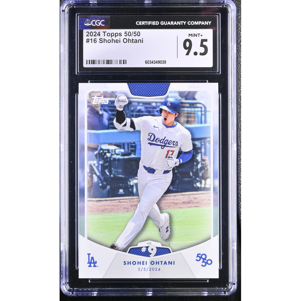 Shohei Ohtani 2024 Topps 50/50 #16 (CGC 9.5) at PristineAuction.com