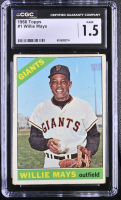 Willie Mays 1966 Topps #1 (CGC 1.5) at PristineAuction.com