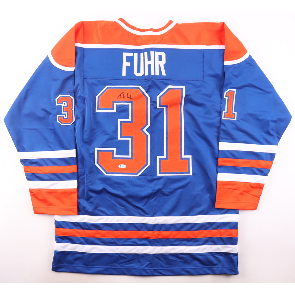 Grant Fuhr Signed Jersey (Beckett) at PristineAuction.com