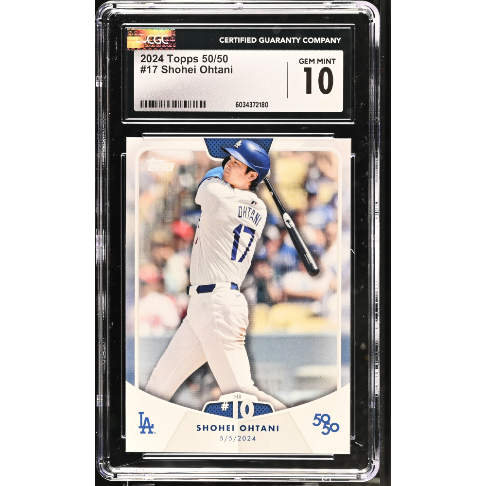 Shohei Ohtani 2024 Topps 50/50 #17 (CGC 10) at PristineAuction.com