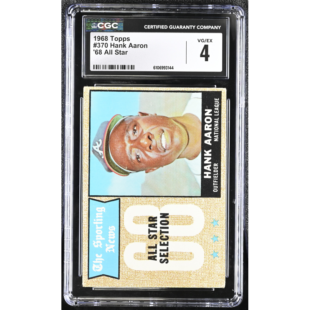 Hank Aaron 1968 Topps '68 All Star #370 (CGC 4) at PristineAuction.com