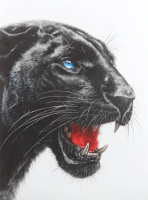 "Night Instinct" 18x24 2026 Original Art Print by Tadas Zaicikas | TedyZet (Zaicikas) at PristineAuction.com