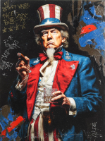 "Power on the Rocks" 2026 18x24 Original Mixed Media Painting on Canvas by Tadas Zaicikas | TedyZet (Zaicikas) at PristineAuction.com