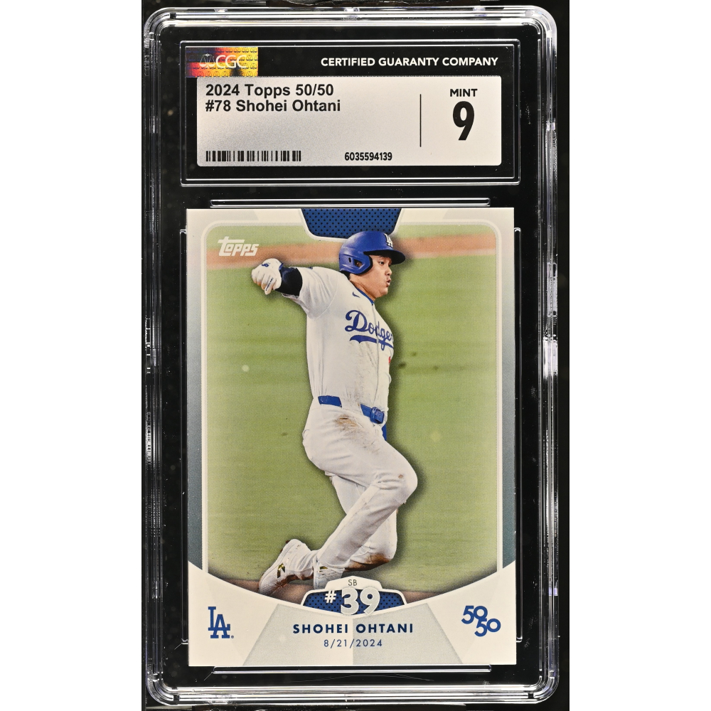 Shohei Ohtani 2024 Topps 50/50 #78 (CGC 9) at PristineAuction.com