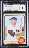 Mickey Mantle 1968 Topps #280 (CGC 3) at PristineAuction.com