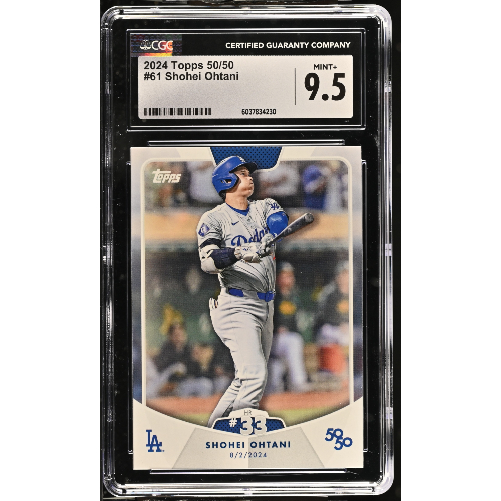 Shohei Ohtani 2024 Topps 50/50 #61 (CGC 9.5) at PristineAuction.com