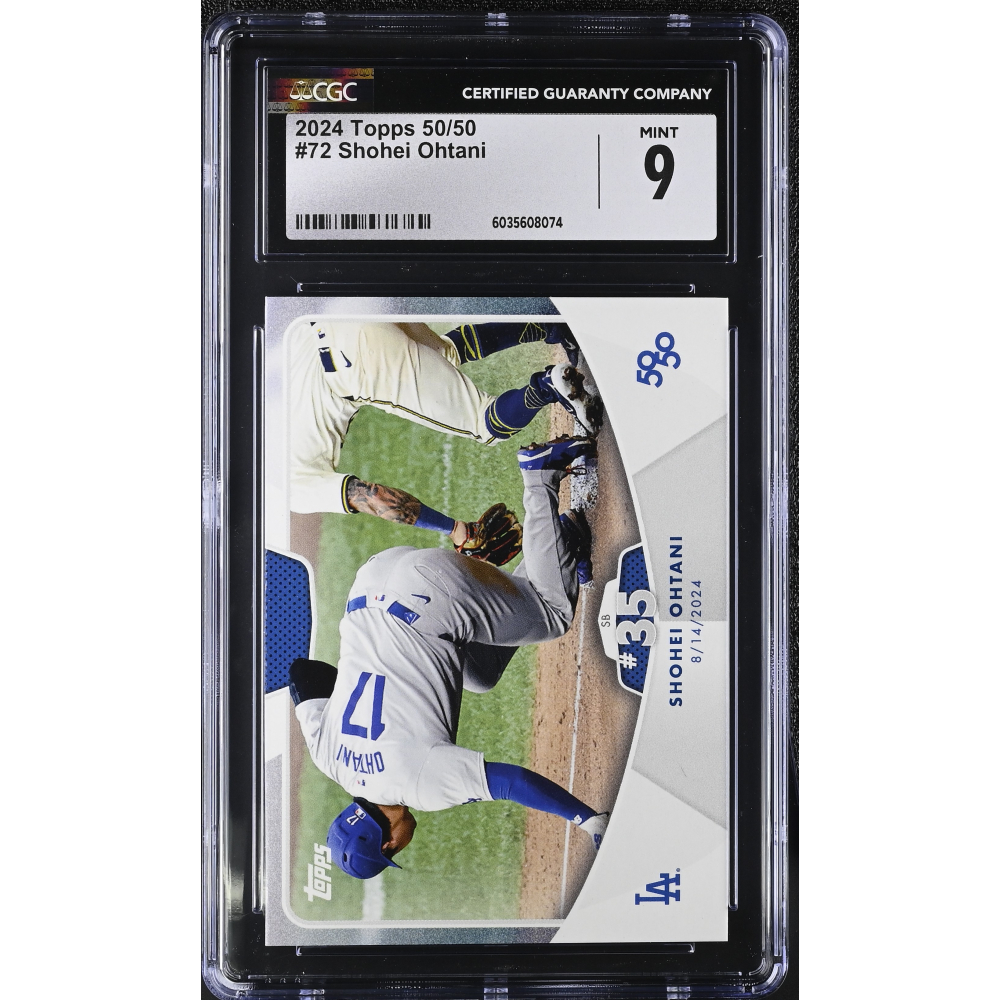 Shohei Ohtani 2024 Topps 50/50 #72 (CGC 9) at PristineAuction.com