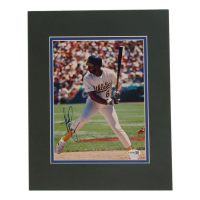 Harold Baines Signed Athletics Custom Matted Photo Display (JSA) at PristineAuction.com