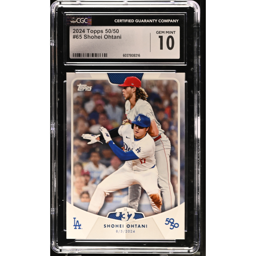 Shohei Ohtani 2024 Topps 50/50 #65 (CGC 10) at PristineAuction.com