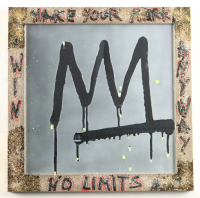 "No Limits" 2026 Custom Framed Mirror Painting by Tadas Zaicikas | TedyZet (Zaicikas) at PristineAuction.com