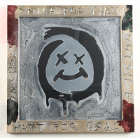"Smile For Them" 2026 Custom Framed Mirror Painting by Tadas Zaicikas | TedyZet (Zaicikas) at PristineAuction.com