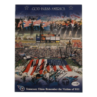Albert Haynesworth, Frank Chamberlin & Peter Simon Signed Titans 8.5x11 Photo (JSA) at PristineAuction.com