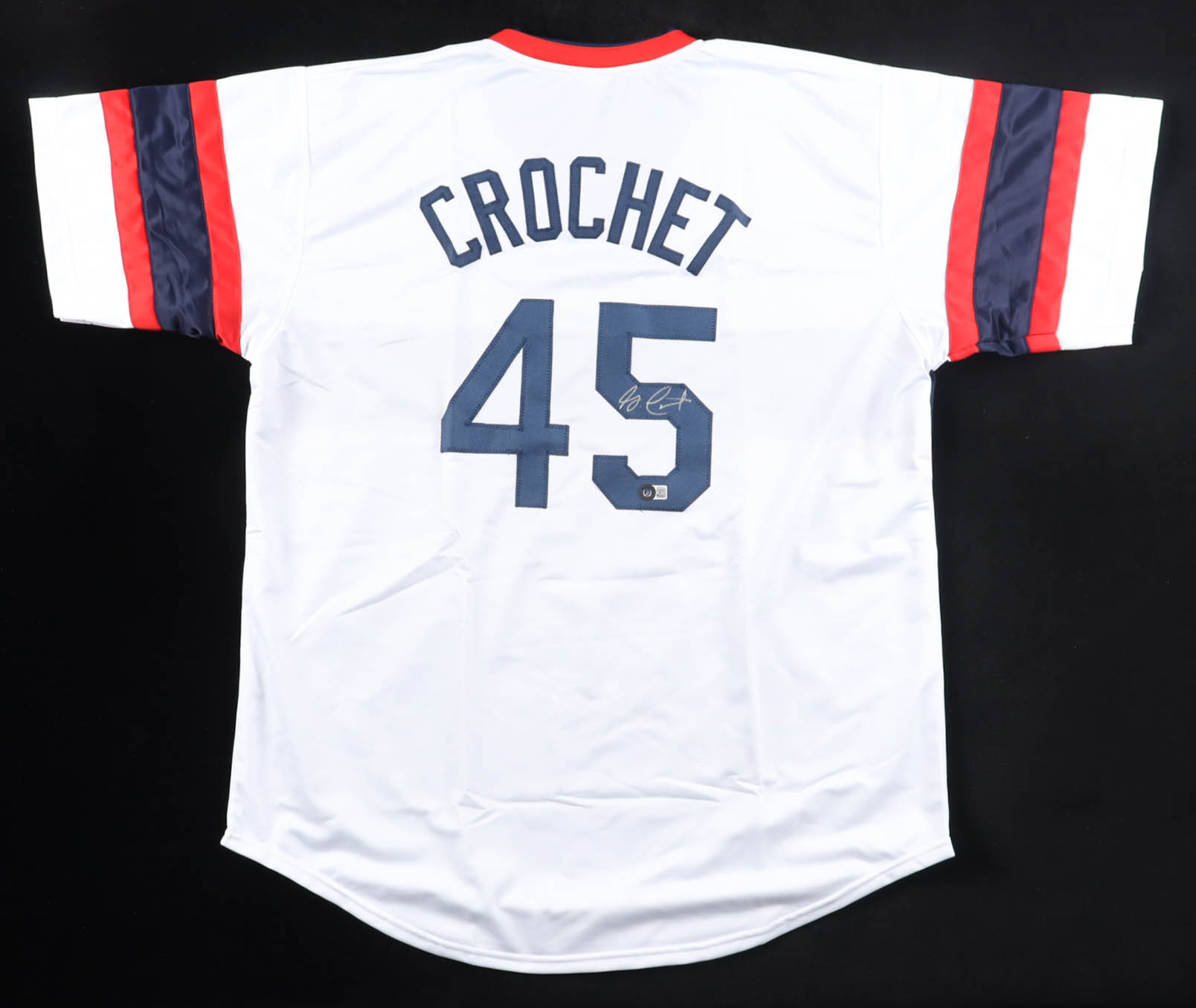 Garrett Crochet Signed Jersey (Beckett) at PristineAuction.com Garrett Crochet Signed Jersey (Beckett) at PristineAuction.com