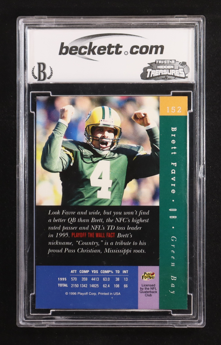 Brett Favre 1996 Absolute Playoff #152 (BCCG 10) at PristineAuction.com Brett Favre 1996 Absolute Playoff #152 (BCCG 10) at PristineAuction.com