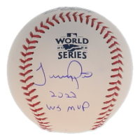 Jeremy Pena Signed 2022 World Series Baseball Inscribed "2022 WS MVP" (Beckett) at PristineAuction.com