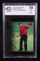 Tiger Woods 2001 Upper Deck Tiger's Tales #TT15 RC (BCCG 10) at PristineAuction.com
