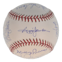 1978 Yankees Reunion | OML Baseball Signed by (20) with Reggie Jackson, Goose Gossage, Ron Guidry (JSA) at PristineAuction.com