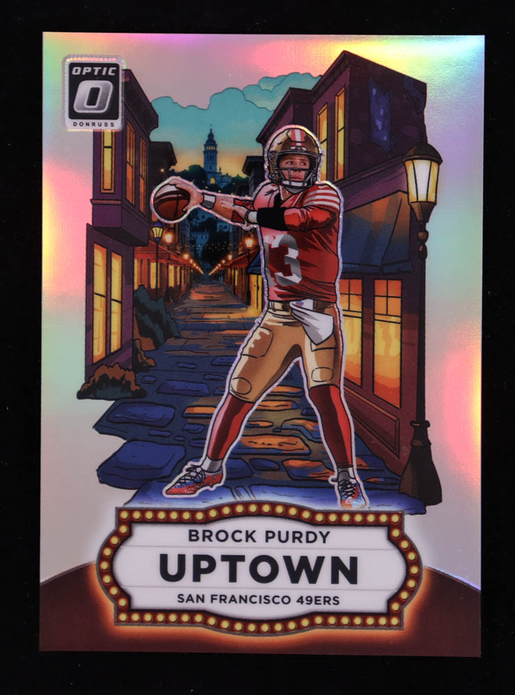 Brock Purdy 2025 Donruss Optic Uptown #4 at PristineAuction.com Brock Purdy 2025 Donruss Optic Uptown #4 at PristineAuction.com