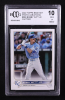 Bobby Witt Jr. 2022 Topps Base Set Photo Variations #660 Factory RC (BCCG 10) at PristineAuction.com