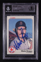 Wade Boggs Signed 1983 Fleer #179 RC (Beckett) at PristineAuction.com